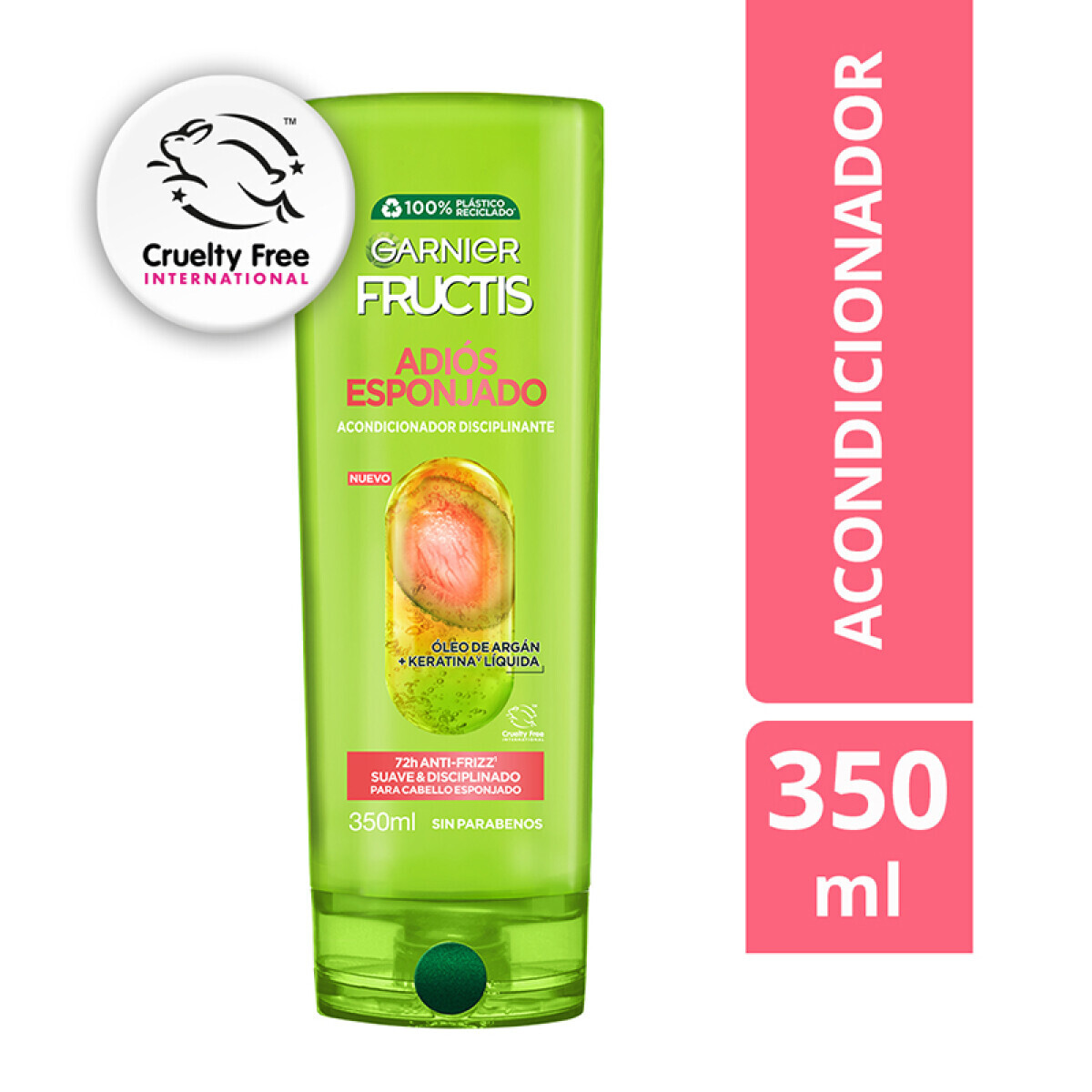 Fructis Acondicionador Adiós Esponjado 350ml – Cabello Suave y Maneable