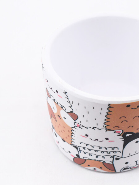 MACETA PUPPIES ESTAMPADO