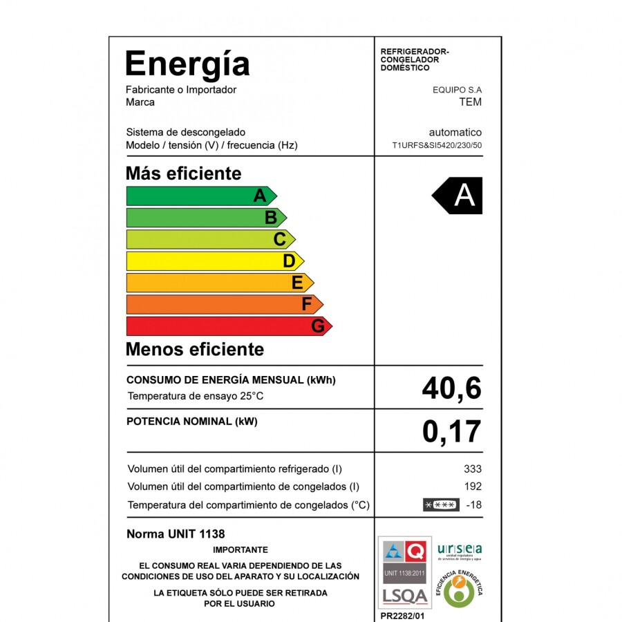 Heladera side by side TEM T1URFS&SI5420 Heladera side by side TEM T1URFS&SI5420