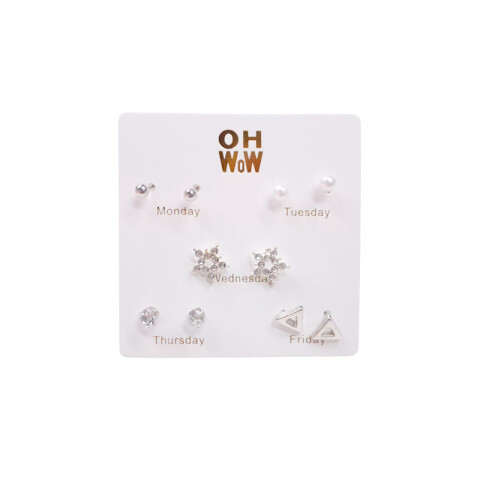 Caravanas hipoalergénicas x5 pares Caravanas Hipoalergénicas X5 Pares