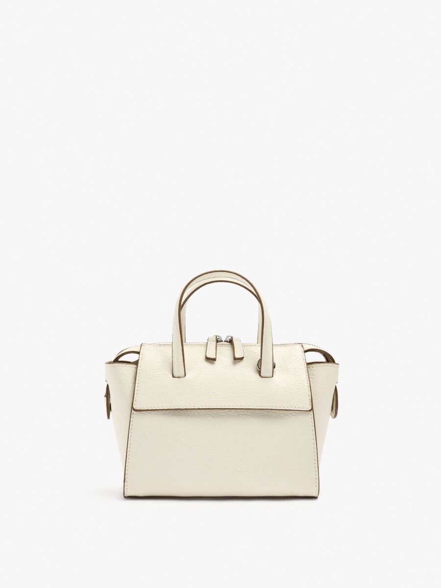 Bolso Tote Con Bandolera crudo