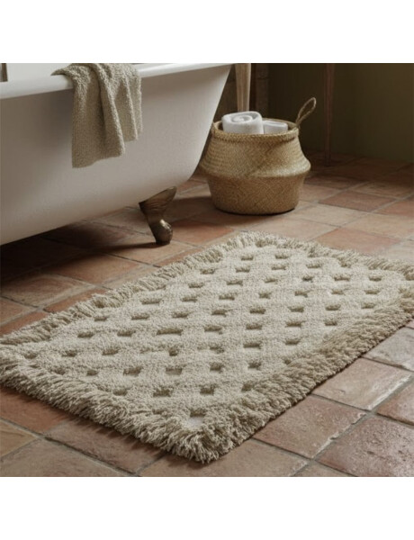 ALFOMBRA RECT DOS TEXTURAS NATURAL. 40x60CM ALFOMBRA RECT DOS TEXTURAS NATURAL. 40x60CM