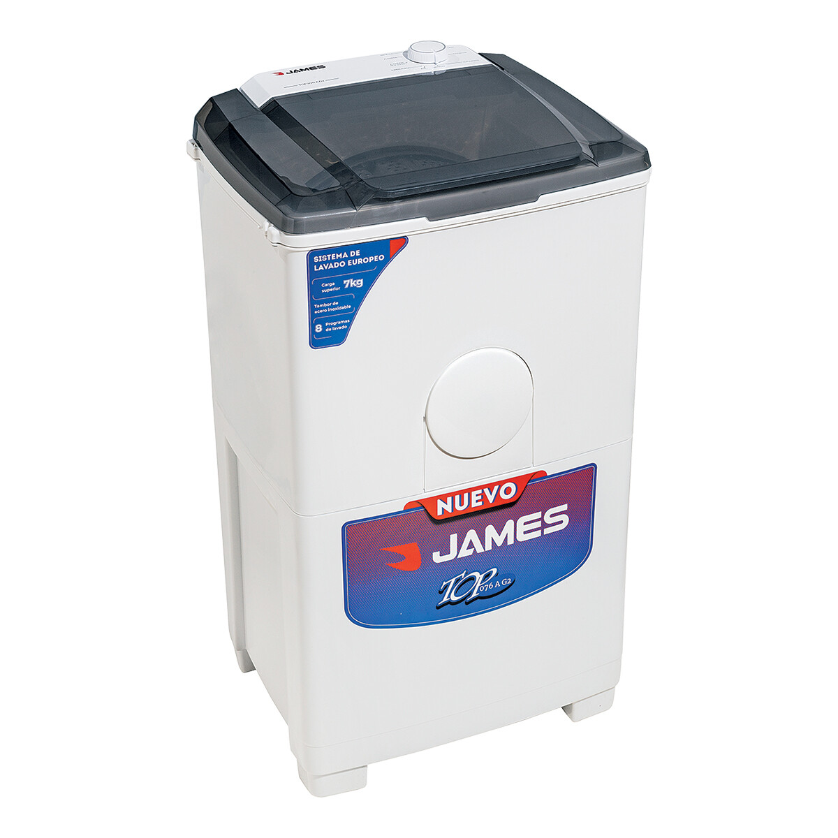 Lavarropas James 7 Kg Top 076 A G2 - LAVARROPAS JAMES TOP 076 G2 24311 *** 