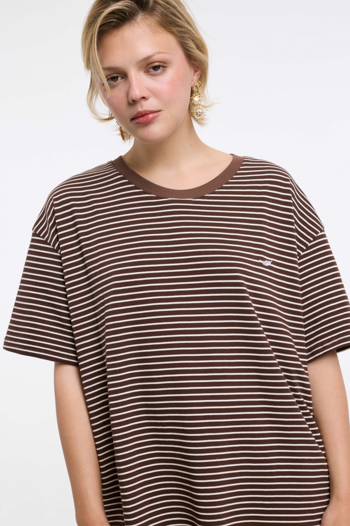 Remera Anto Rayas Marrón