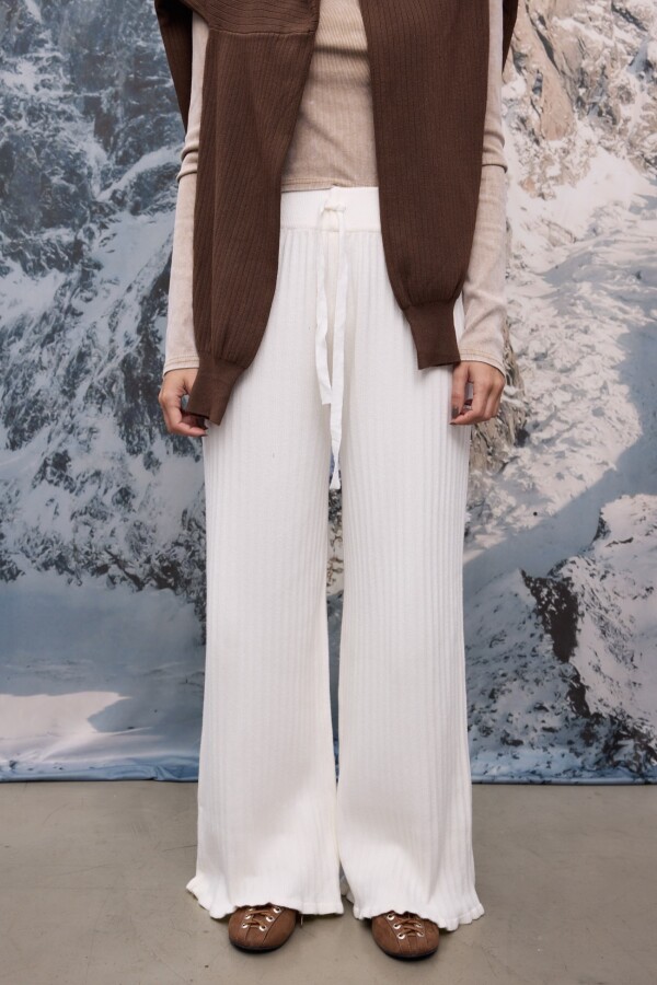 Pantalon Knitted Crudo