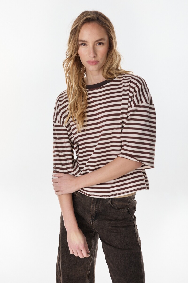 Tshirt Rowan Crudo/Marron