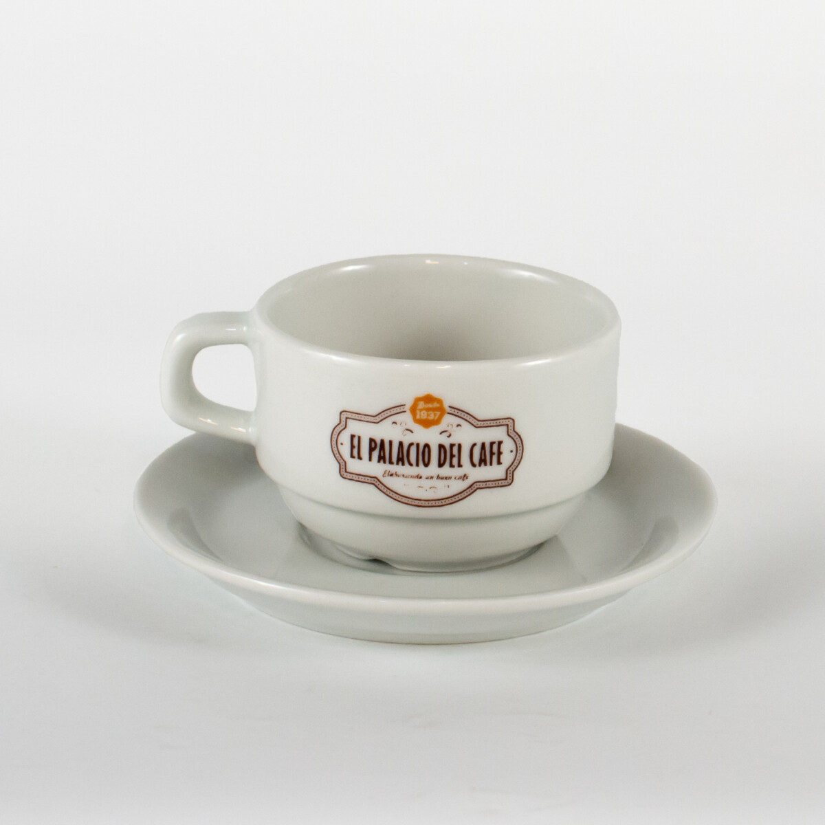 POCILLO + PLATO EL PALACIO DEL CAFÉ 95 cc 