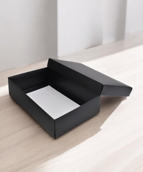 Caja laminada 07 - 16x23x6 cm NEGRO