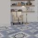 Ceramica Azul Geometrico Brillo Liso 45X45Cm Piso GAMAS DE AZUL