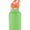 Botella acero inoxidable con sorbito y stickers skip hop verde