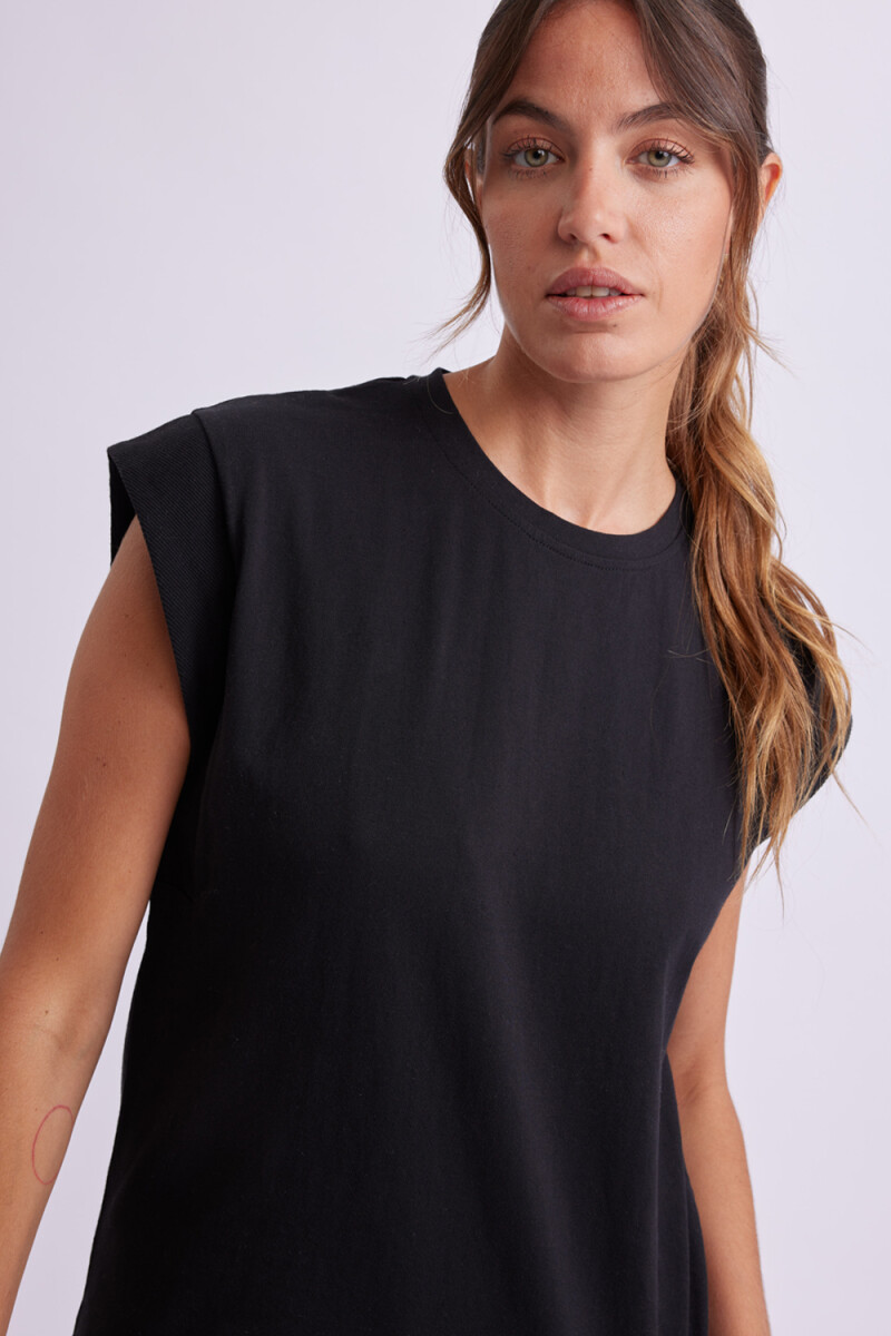 Remera Manga Sisa Negro