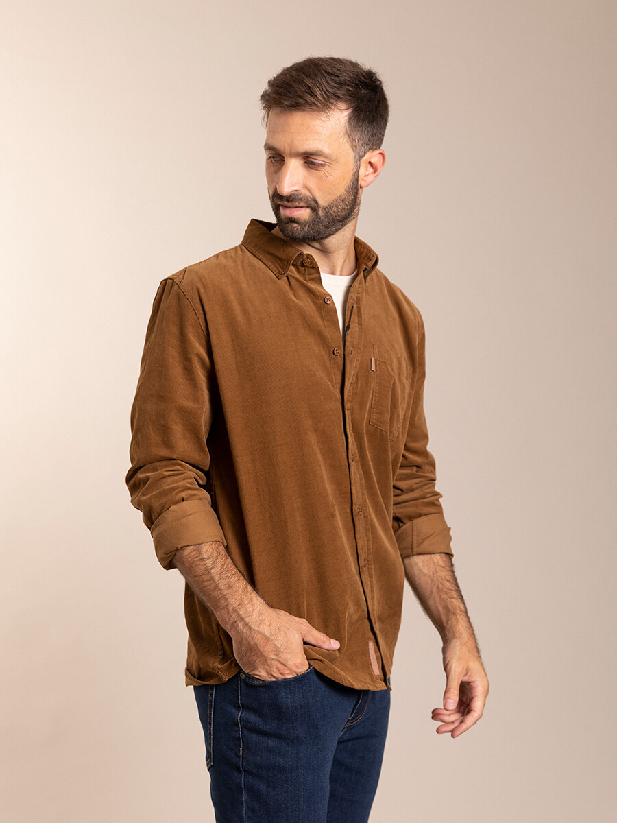 CAMISA CATANIO POLANCO - Camel 