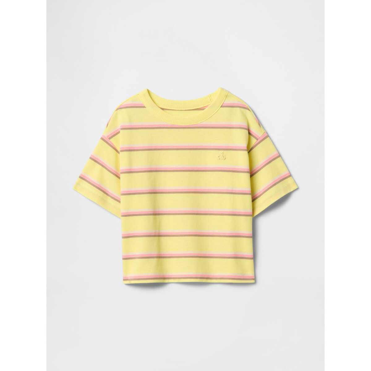 SS RELAXED STRIPED GRAPHIC TEE - FRESH YELLOW 936 