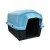 Casa Casilla Cucha Perro Mascota N3 Plastico Raza Mediana Color Variante Azul