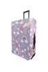 Funda Protector Para Valija Grande Brio 61x88x37 Cm Arcoíris Gris