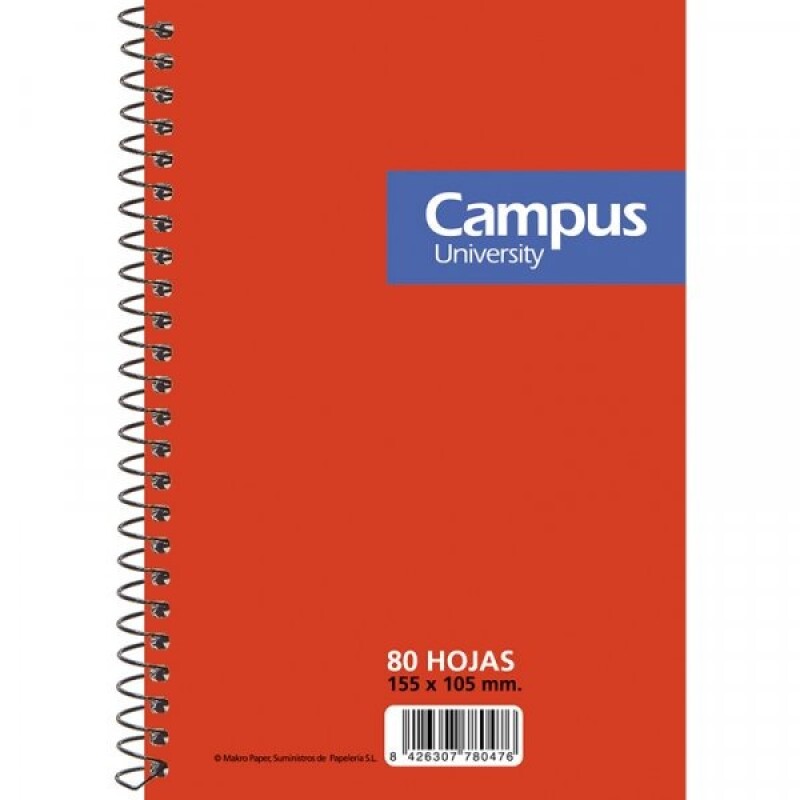 Libreta Con Espiral Cuadriculada 80 Hojas Campus Tapa Flex #Libreta Con Espiral Cuadriculada 80 Hojas Campus Tapa Flex
