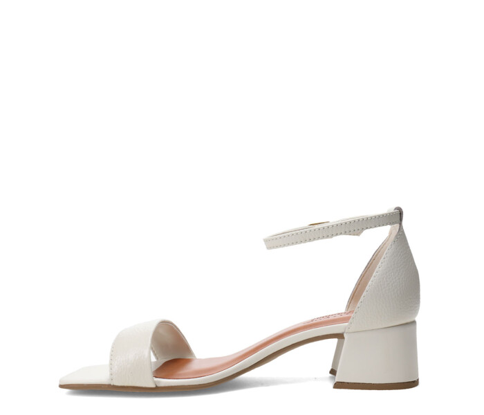 Sandalias de Mujer Bottero con Taco Bajo y Pulsera Blanco