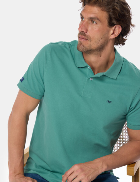 REMERA POLO LISA Verde Claro