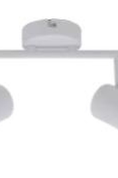Spot 2 Luces Orientable Para Adosar En Techo / Pared Blanco