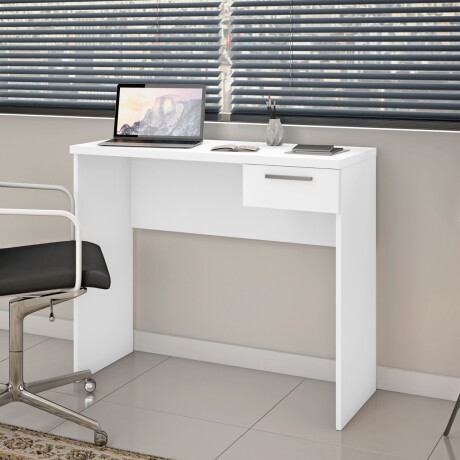ESCRITORIO MESA PARA PC LAPTOP COMPUTADORA 1 CAJÓN BLANCO