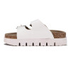 Sandalias Mujer Darkness Plataforma Y Hebillas Blanco
