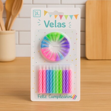 VELAS TORNEADAS X 24 SURTIDAS VELAS TORNEADAS X 24 SURTIDAS