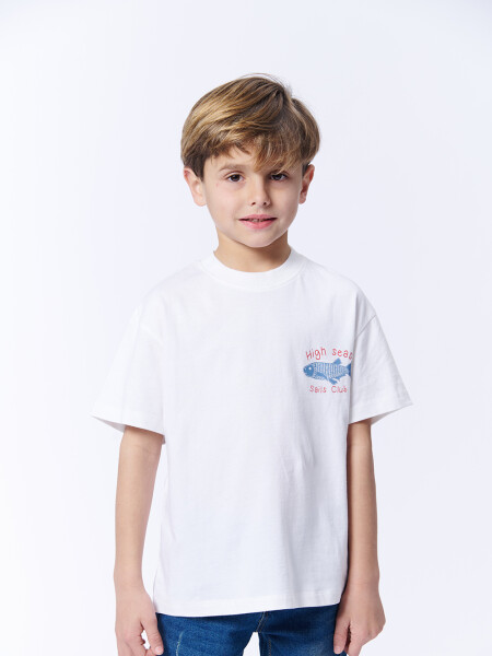 Remera Pez Blanco