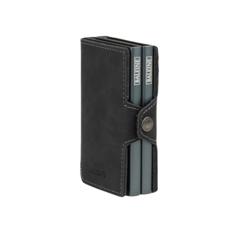 Billetera Baleine Double Kansas Gris