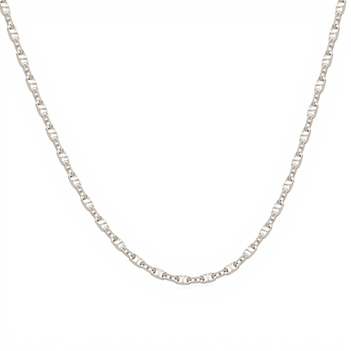 Cadena Force con barra-Plata 925-Sin Piedra-CD3115 - sinpiedra 