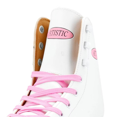 Patín Artístico Bota Dura N1 Venta Garantía + Regalos Blanco