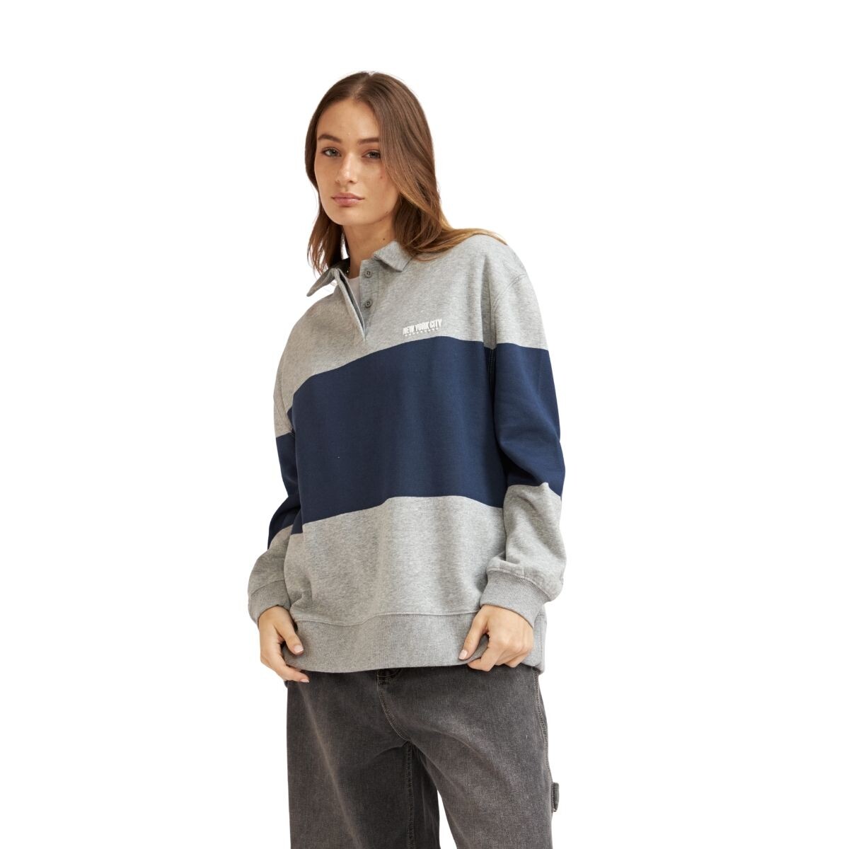 BUZO POLO NINA XS-XL - AZUL 