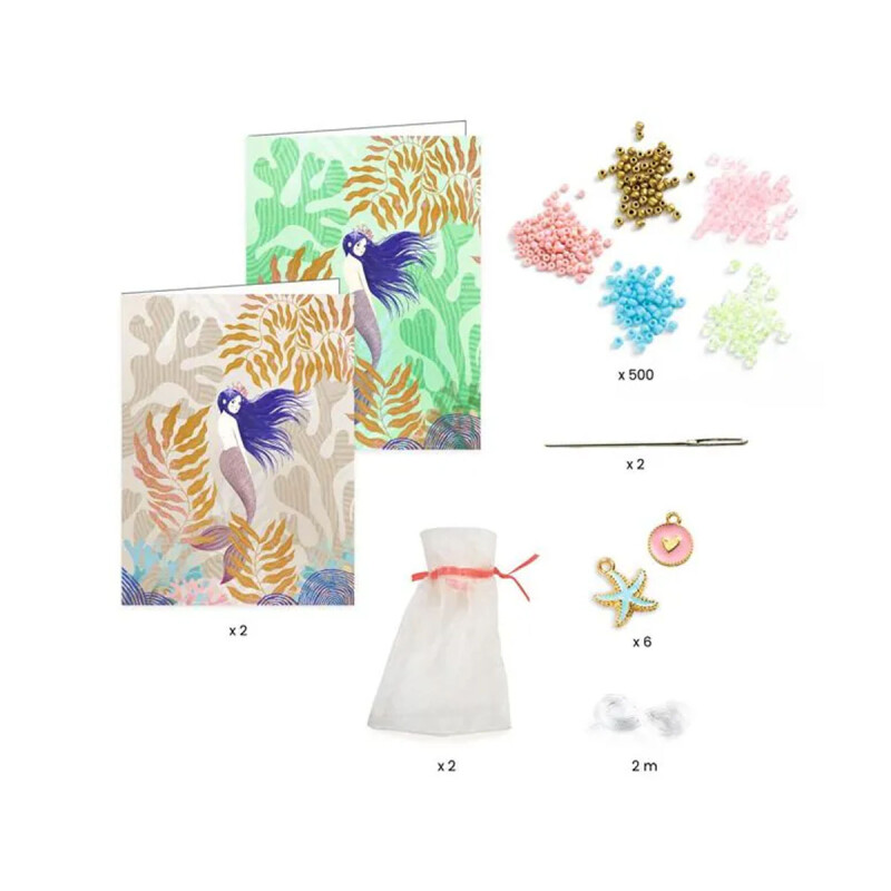 Juego de cuentas para manualidades Sea Djeco Juego de cuentas para manualidades Sea Djeco