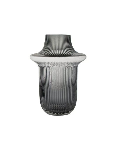 FLORERO VIDRIO LABRADO D16x22CM GRIS FLORERO VIDRIO LABRADO D16x22CM GRIS