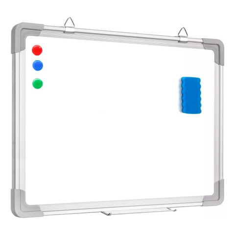 Pizarra Blanca Pizarrón Magnética 35x50 C/ Marcador Y Imanes Variante Color Blanco