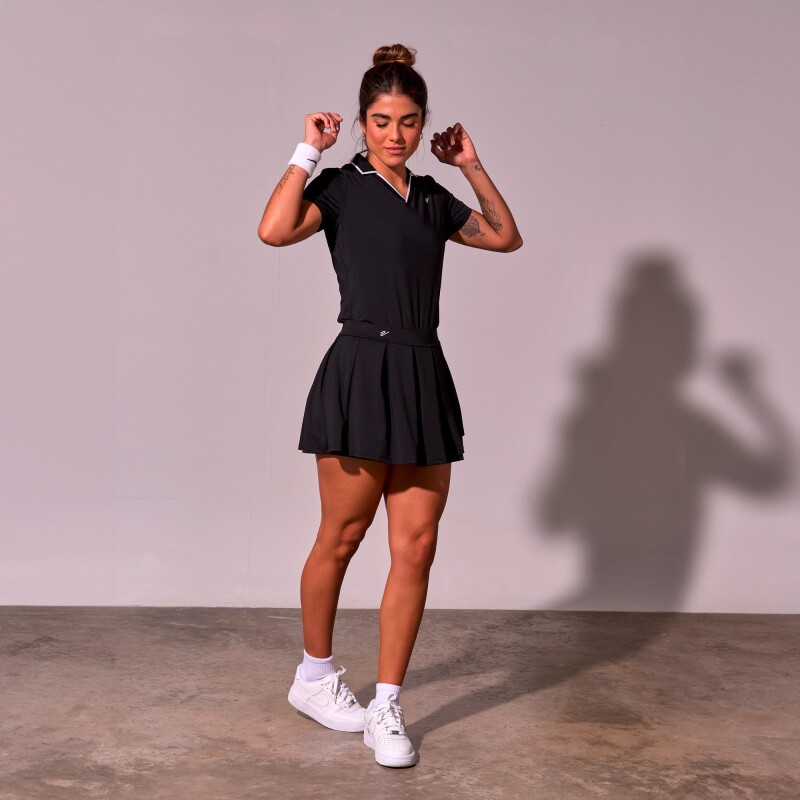 Polo Sophia de Mujer Negro