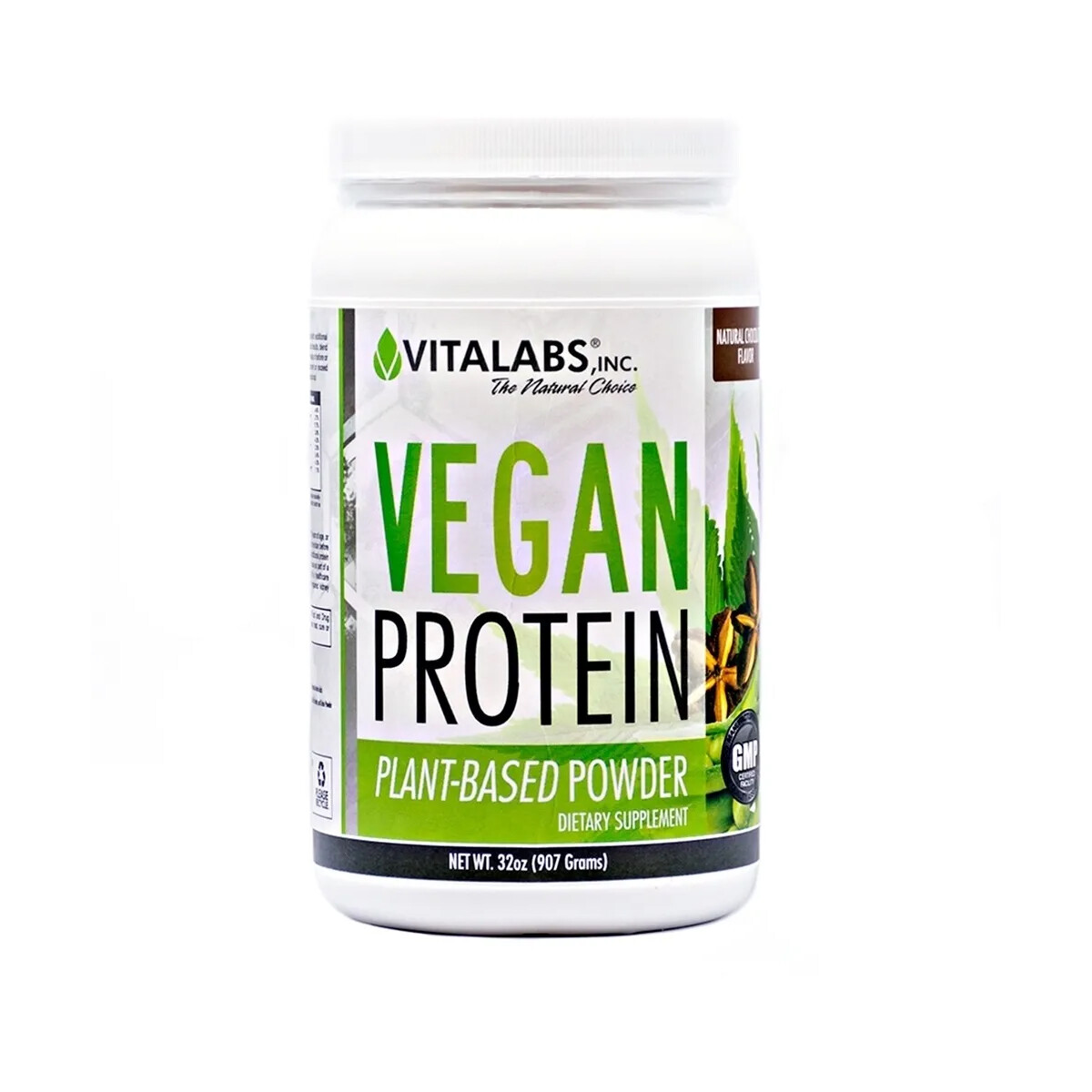 Vegan Whey Protein Vitalabs Sabor Chocolate 2 Lbs. 