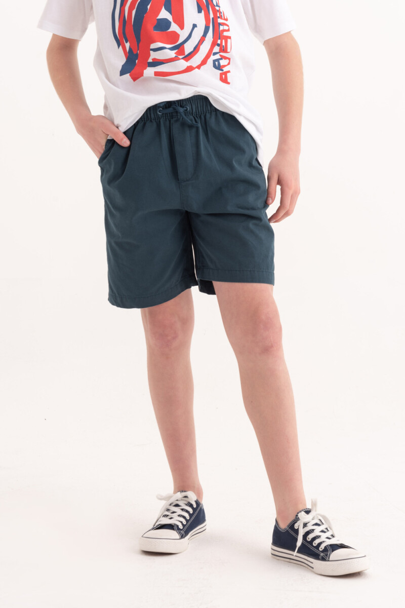 Short liso Azul
