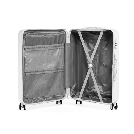 Valija carry on rígida con bolsillo delantero Gris