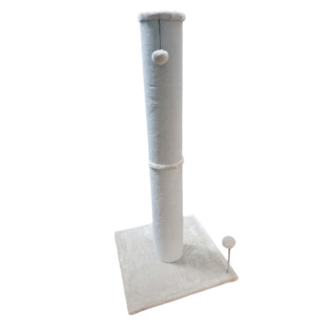 Rascador Gato Torre Gigante Con Pompón Estilo Árbol Gris