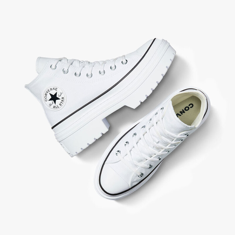 CTAS LUGGED HEEL HI WHITE/BLACK/EGRET WHITE/BLACK/EGRET