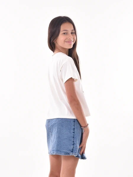 REMERA MINNIE IN FLOWERS OFF WHITE