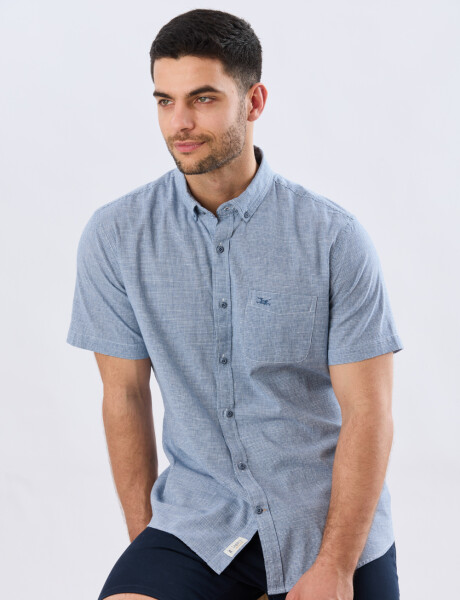 CAMISA CUADROS DE LINO Denim