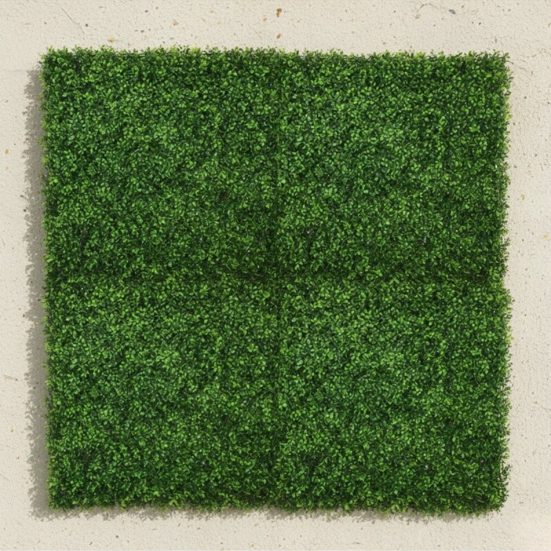 Set x4 Panel artificial símil trébol 40x60 cm VERDE