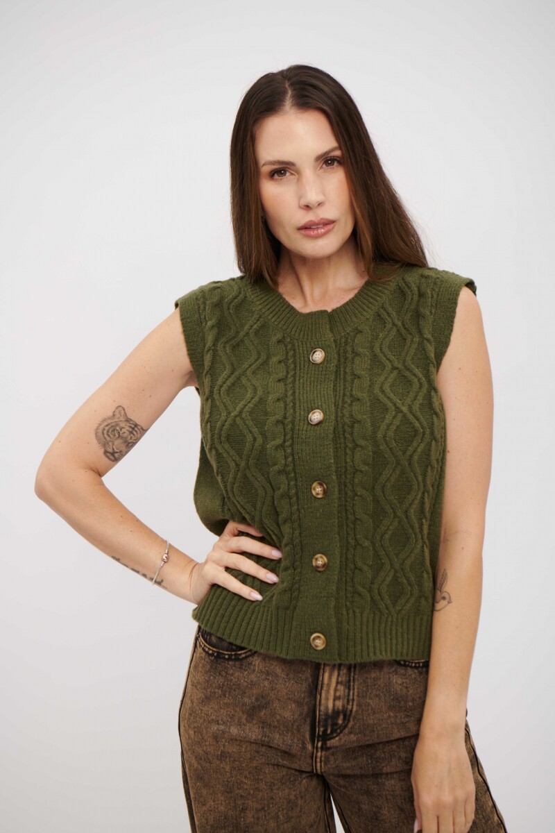 CHALECO CLOTILDE VERDE