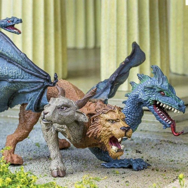 Quimera Safari Figura Animal Mitológico Chimera Muñeco Quimera Safari Figura Animal Mitológico Chimera Muñeco