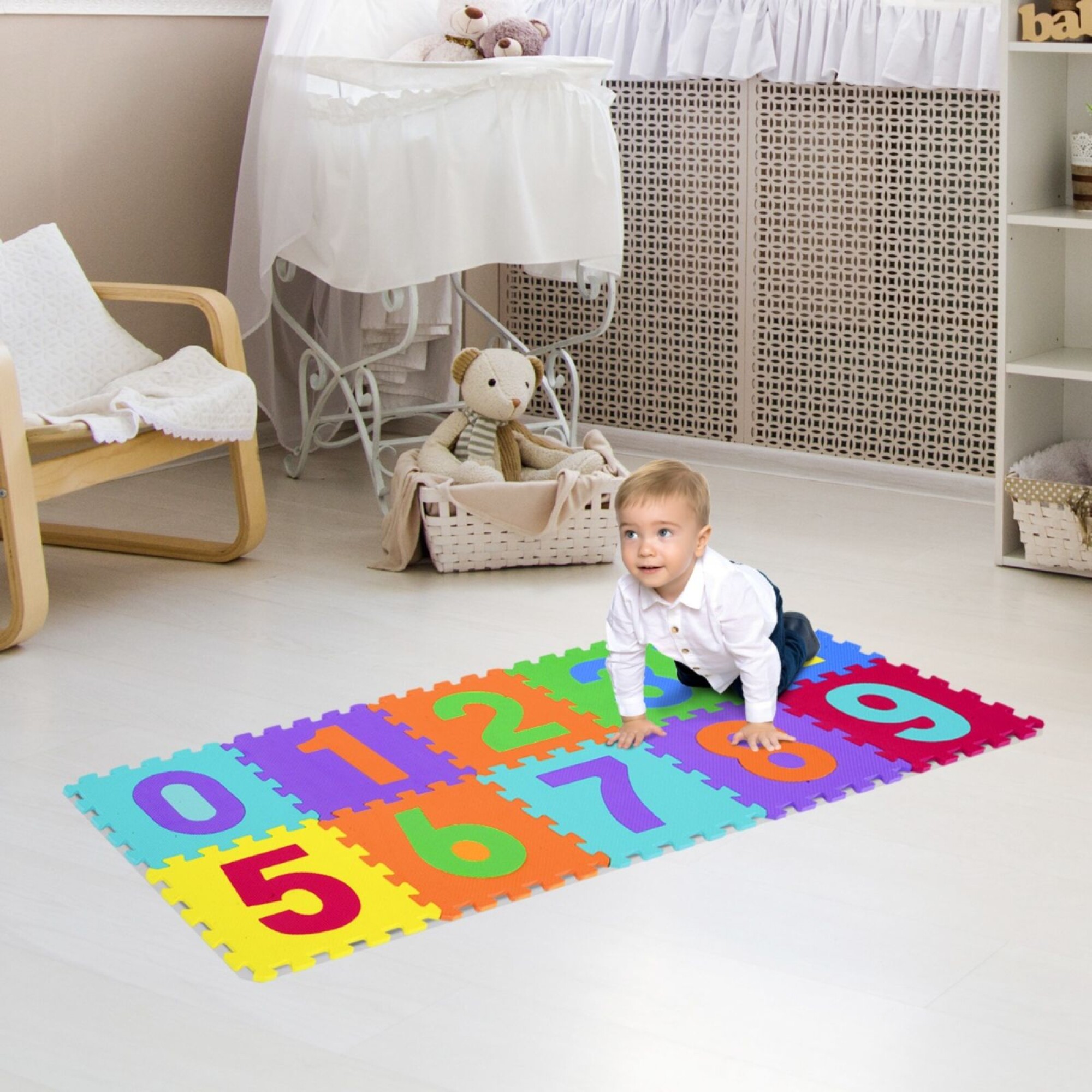 Las alfombras en las habitaciones de bebés y niños