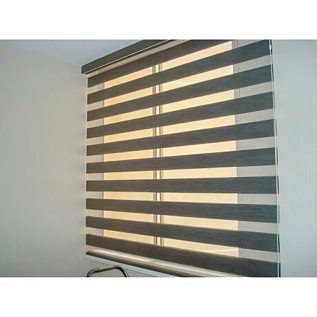 Cortina Roller Zebra Simple Lumax 1.6 X 2.1m Gran Calidad Gris