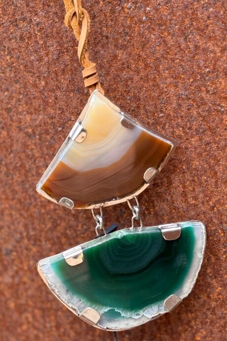 Cracked Necklace Caramelo / Verde