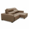 Sillon cama Madrid - 2 Cuerpos 100% Cuero Mushroom