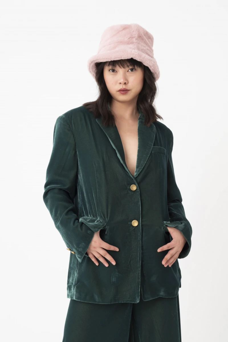 Blazer de fit moderno Verde